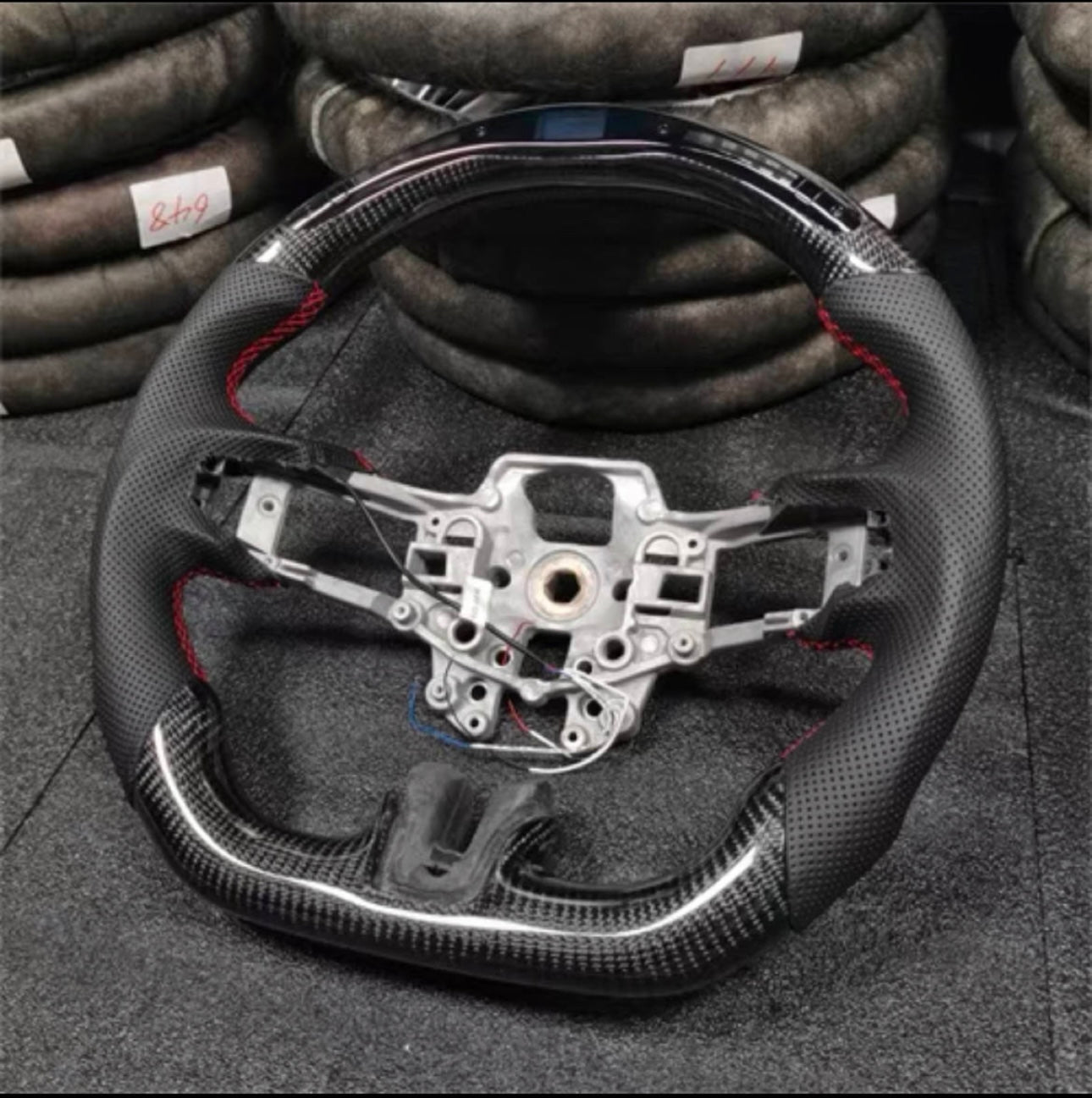 2015-2023 Ford Mustang Carbon Fiber Steering Wheel