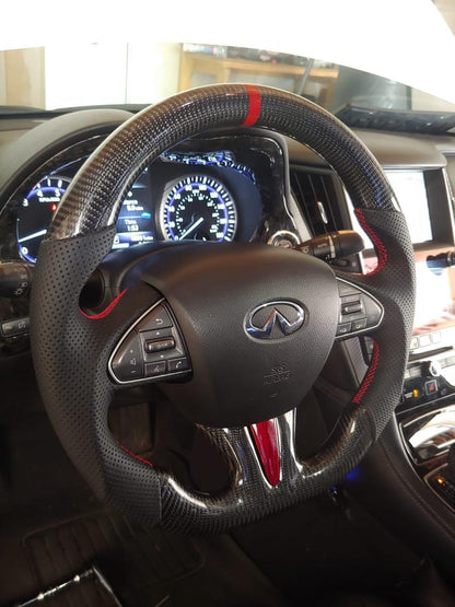 Infiniti Q50 2014+ and Q60 2017+ Carbon Fiber Steering Wheel