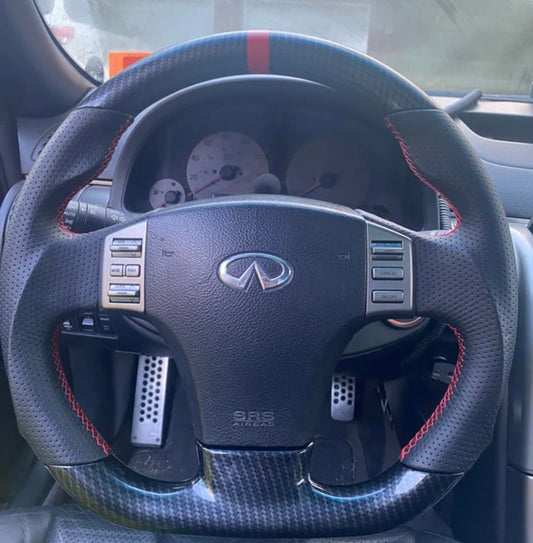 Infiniti g35 coupe/sedan carbon fiber steering wheel