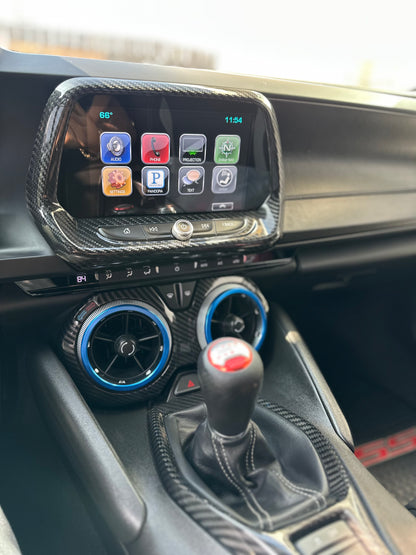 Camaro 6th gen 2016+ carbon fiber radio interface