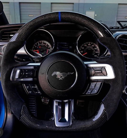 2015-2023 Ford Mustang Carbon Fiber Steering Wheel
