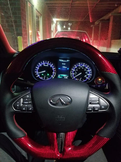 Infiniti Q50 2014+ and Q60 2017+ Carbon Fiber Steering Wheel